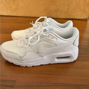 All white Nike air max womens